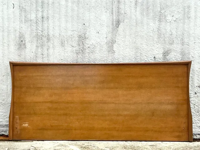 Vintage MCM Plank King Headboard — additional photo 3