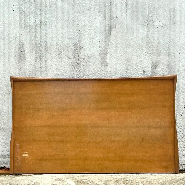 Vintage MCM Plank King Headboard — additional photo 7