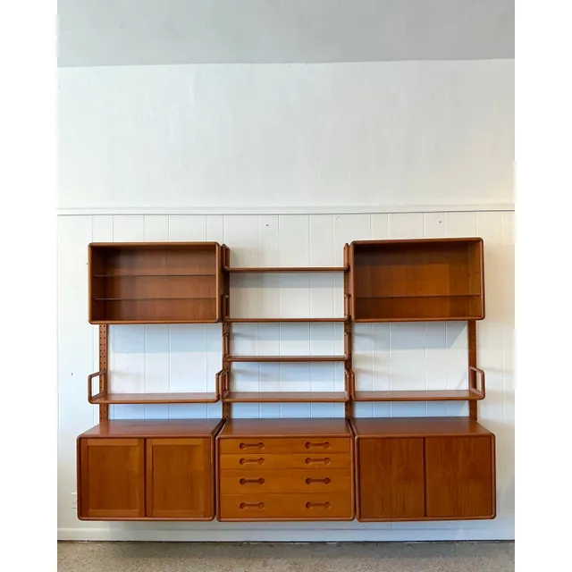 Vintage MCM Poul Cadovius 3 Bay Teak Wall System — additional photo 3