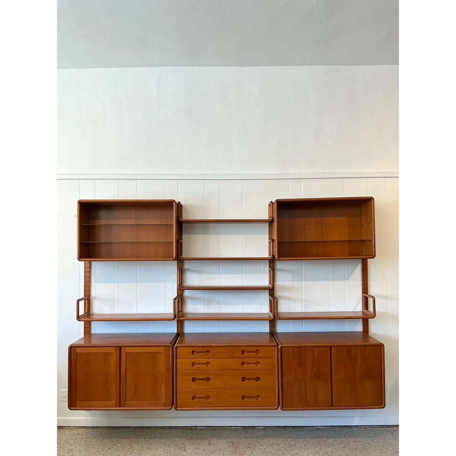 Vintage MCM Poul Cadovius 3 Bay Teak Wall System — additional photo 4