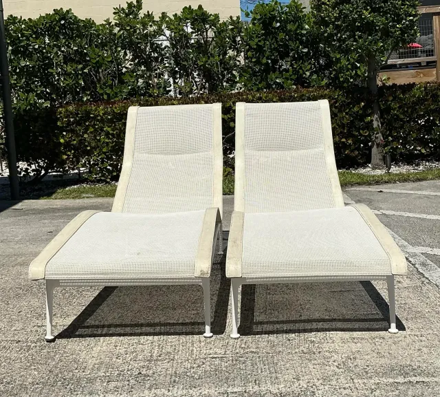 Vintage MCM Richard Schultz for Knoll 1966 Chaise Lounge - A Pair — additional photo 2