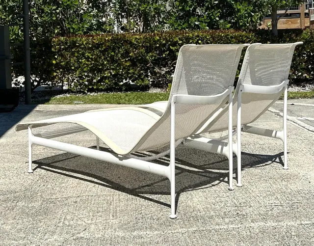Vintage MCM Richard Schultz for Knoll 1966 Chaise Lounge - A Pair — additional photo 3