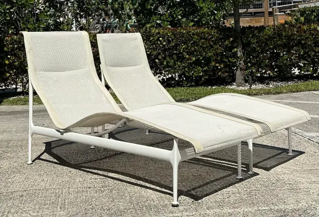 Vintage MCM Richard Schultz for Knoll 1966 Chaise Lounge - A Pair — additional photo 4
