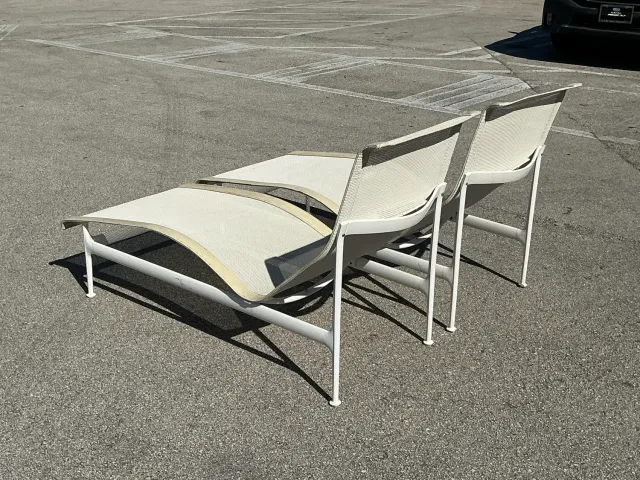 Vintage MCM Richard Schultz for Knoll 1966 Chaise Lounge - A Pair — additional photo 7