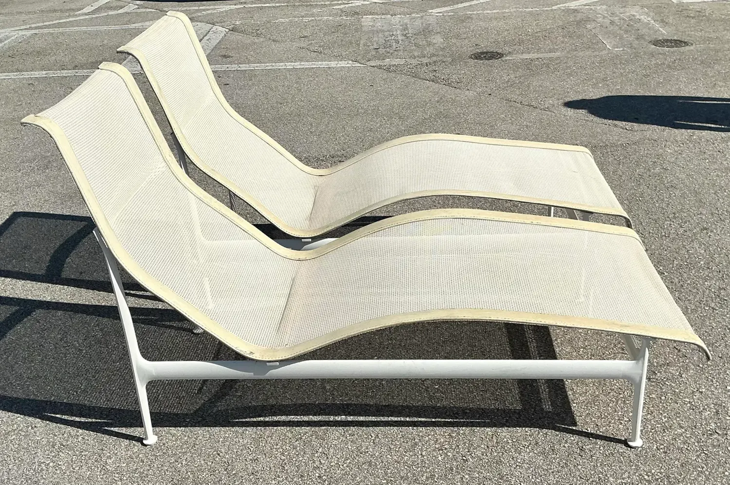 Vintage MCM Richard Schultz for Knoll 1966 Chaise Lounge - A Pair — additional photo 8