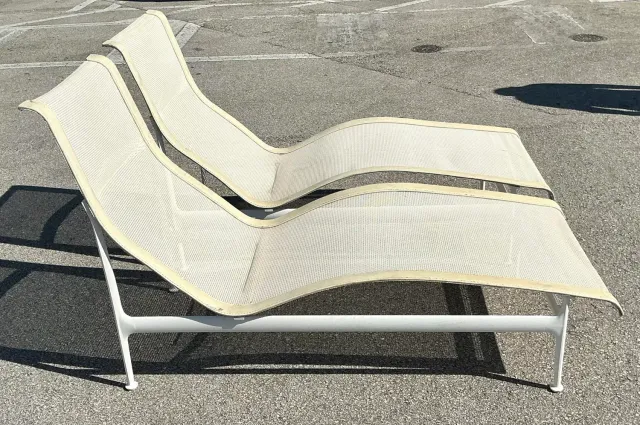 Vintage MCM Richard Schultz for Knoll 1966 Chaise Lounge - A Pair — additional photo 8