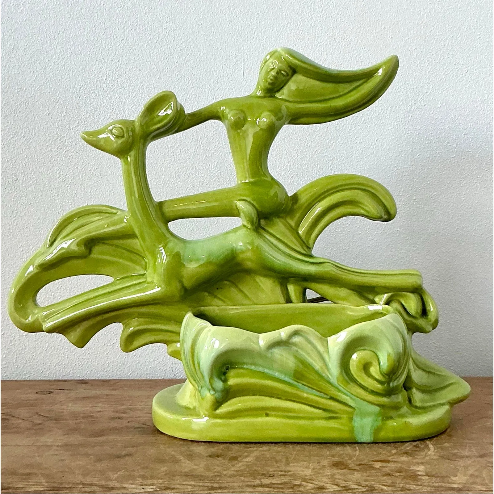 Vintage MCM Royal Haeger Glazed Ceramic Lamp — additional photo 2