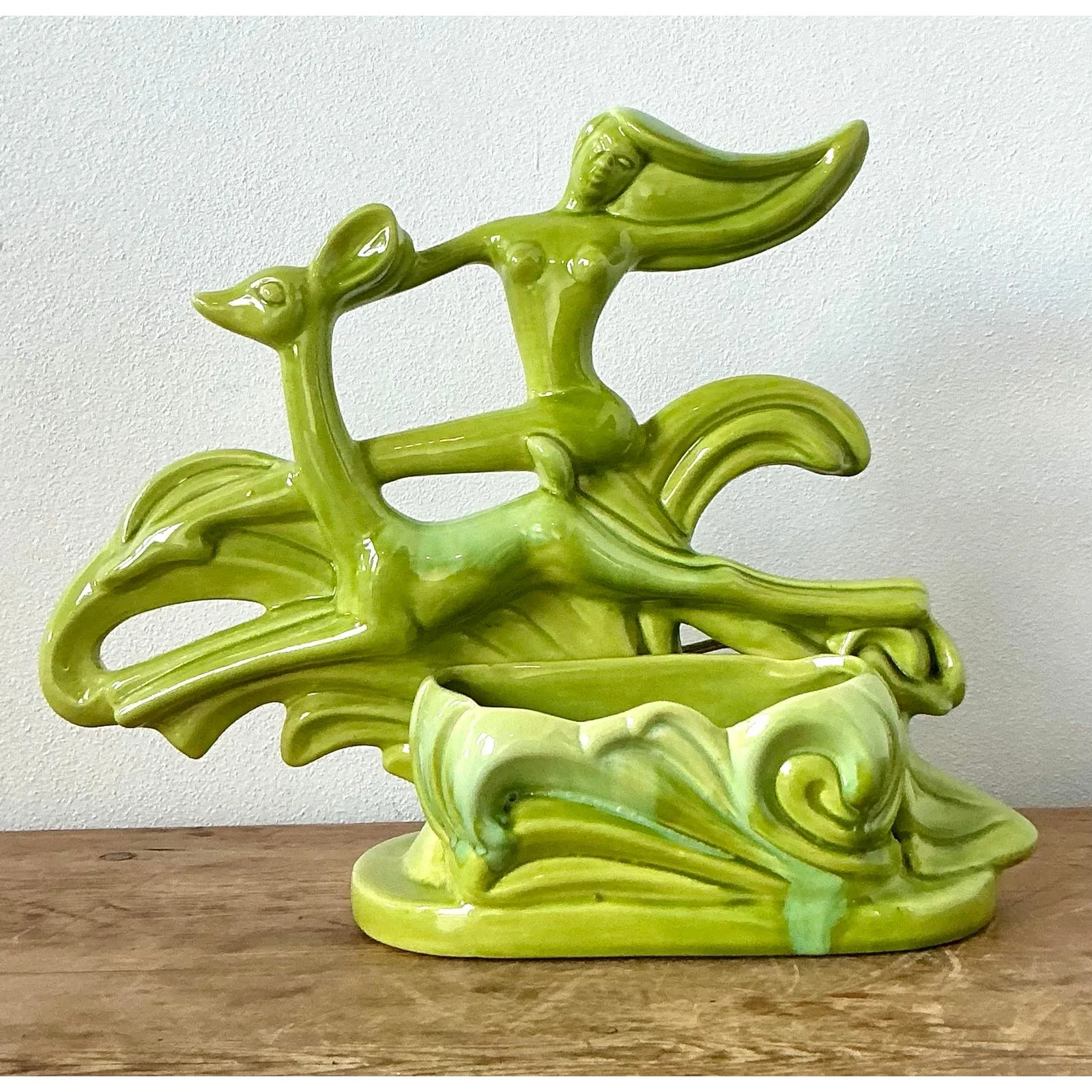 Vintage MCM Royal Haeger Glazed Ceramic Lamp — additional photo 5