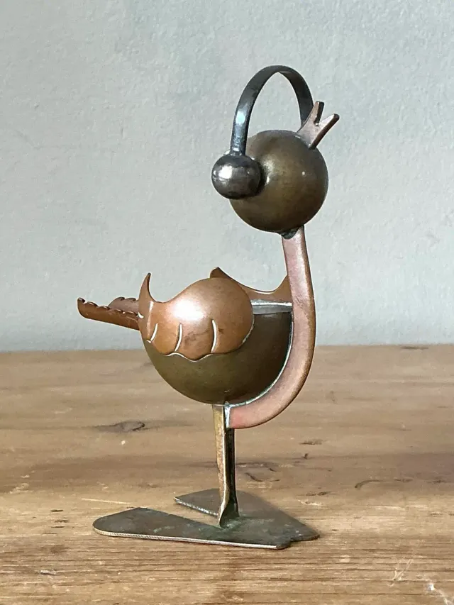 Vintage Mexican Brass and Copper Ashtray — additional photo 4
