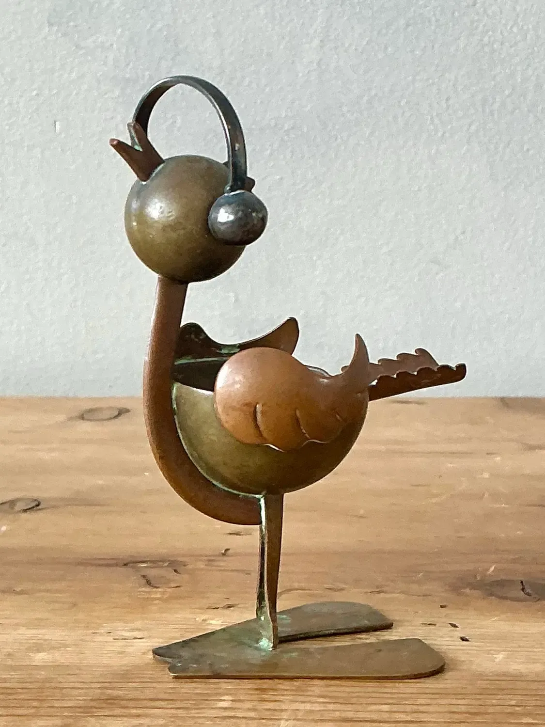 Vintage Mexican Brass and Copper Ashtray — additional photo 4