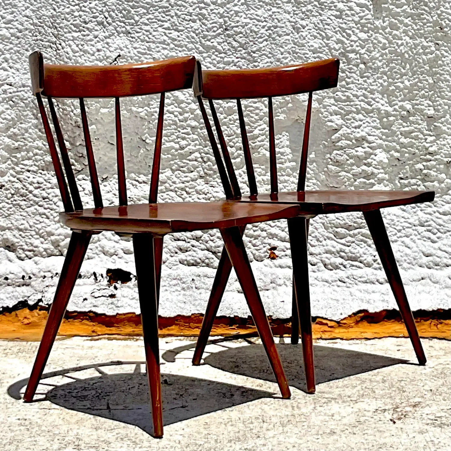 Vintage Mid 20th Century Spindle Back Dining Chairs After Paul McCobb- Set of 2 — additional photo 3