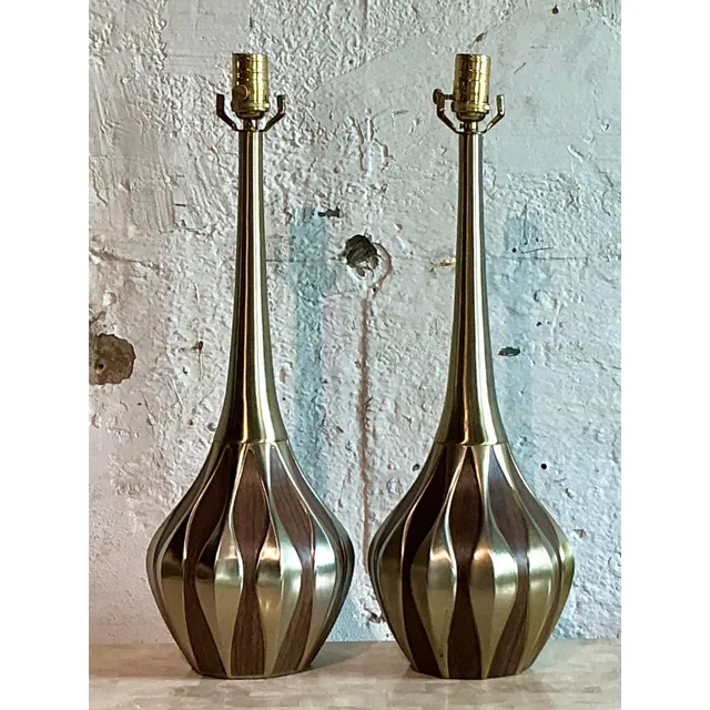 Vintage Mid-Century Modern Heyco Genie Bottle Lamps - a Pair — additional photo 6