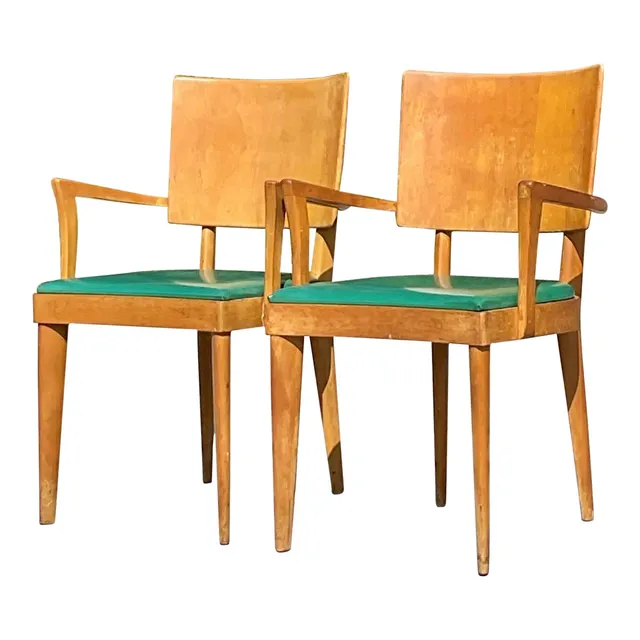 Vintage Mid-Century Modern Heywood Wakefield "Missoula" Arm Chairs - a Pair — additional photo 1