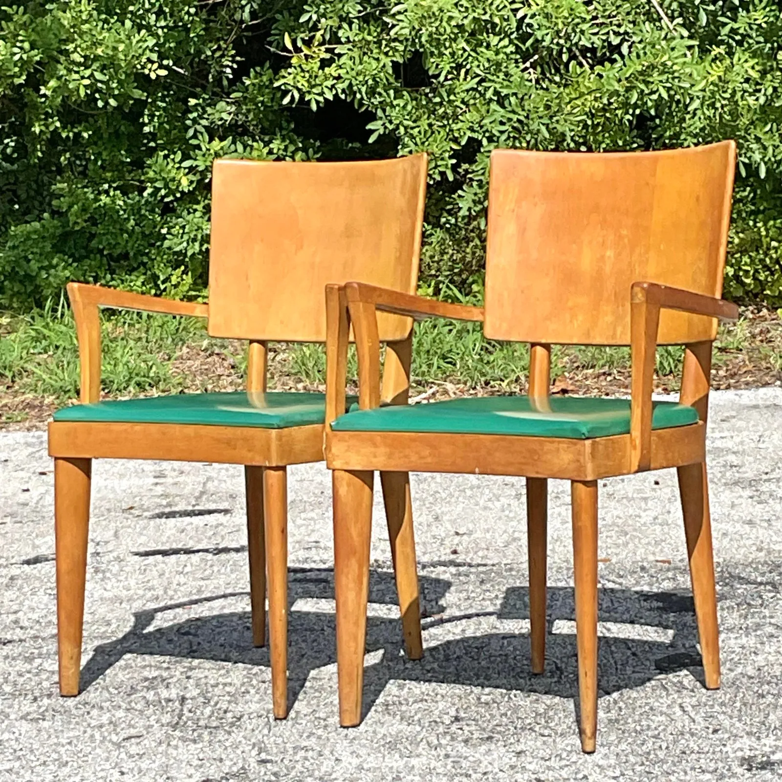 Vintage Mid-Century Modern Heywood Wakefield "Missoula" Arm Chairs - a Pair — additional photo 2