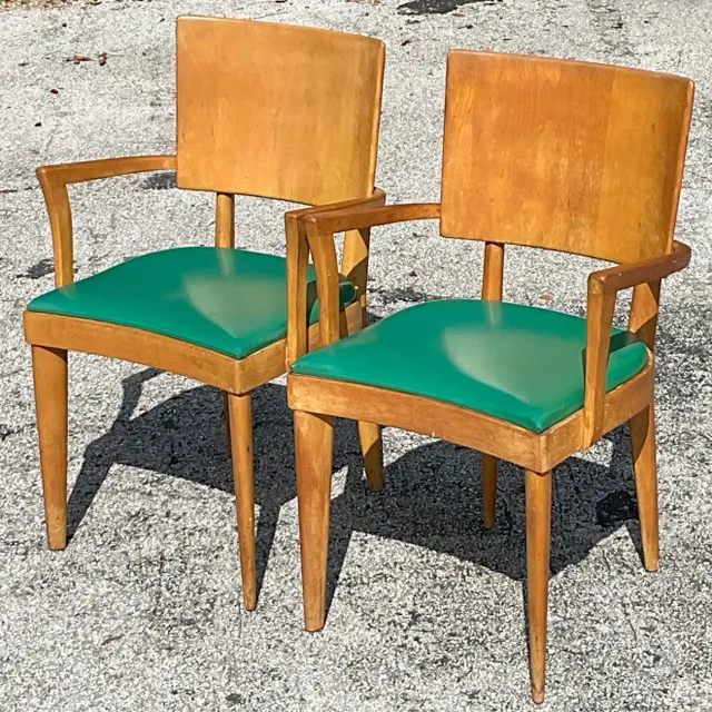 Vintage Mid-Century Modern Heywood Wakefield "Missoula" Arm Chairs - a Pair — additional photo 4
