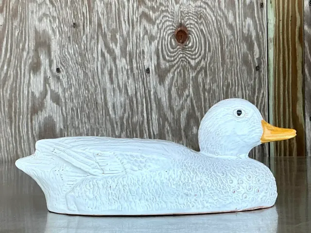Vintage Mid-Century Modern Raymor Glazed Ceramic Duck — additional photo 4