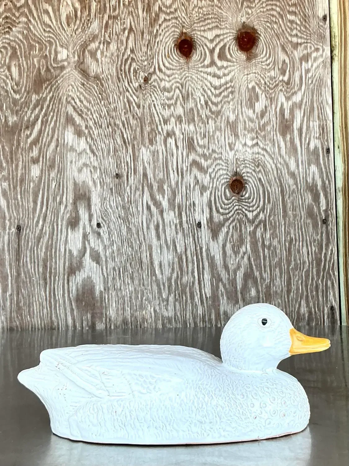 Vintage Mid-Century Modern Raymor Glazed Ceramic Duck — additional photo 6