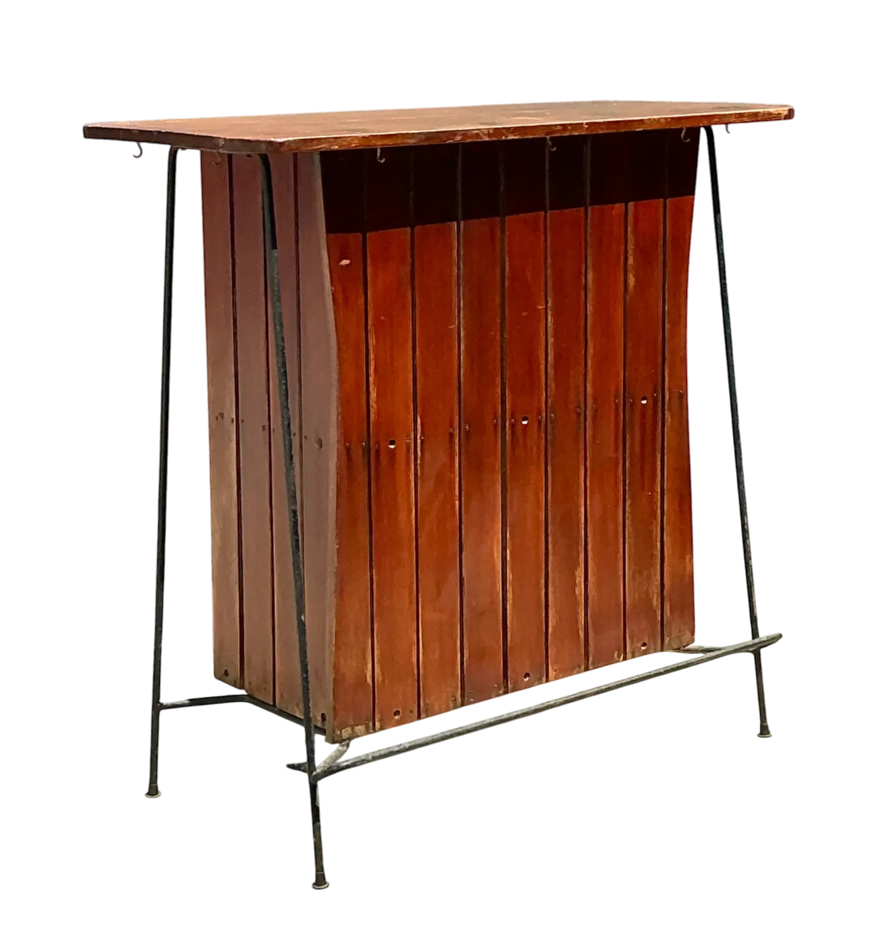 Vintage Mid-Century Modern Wood Bar