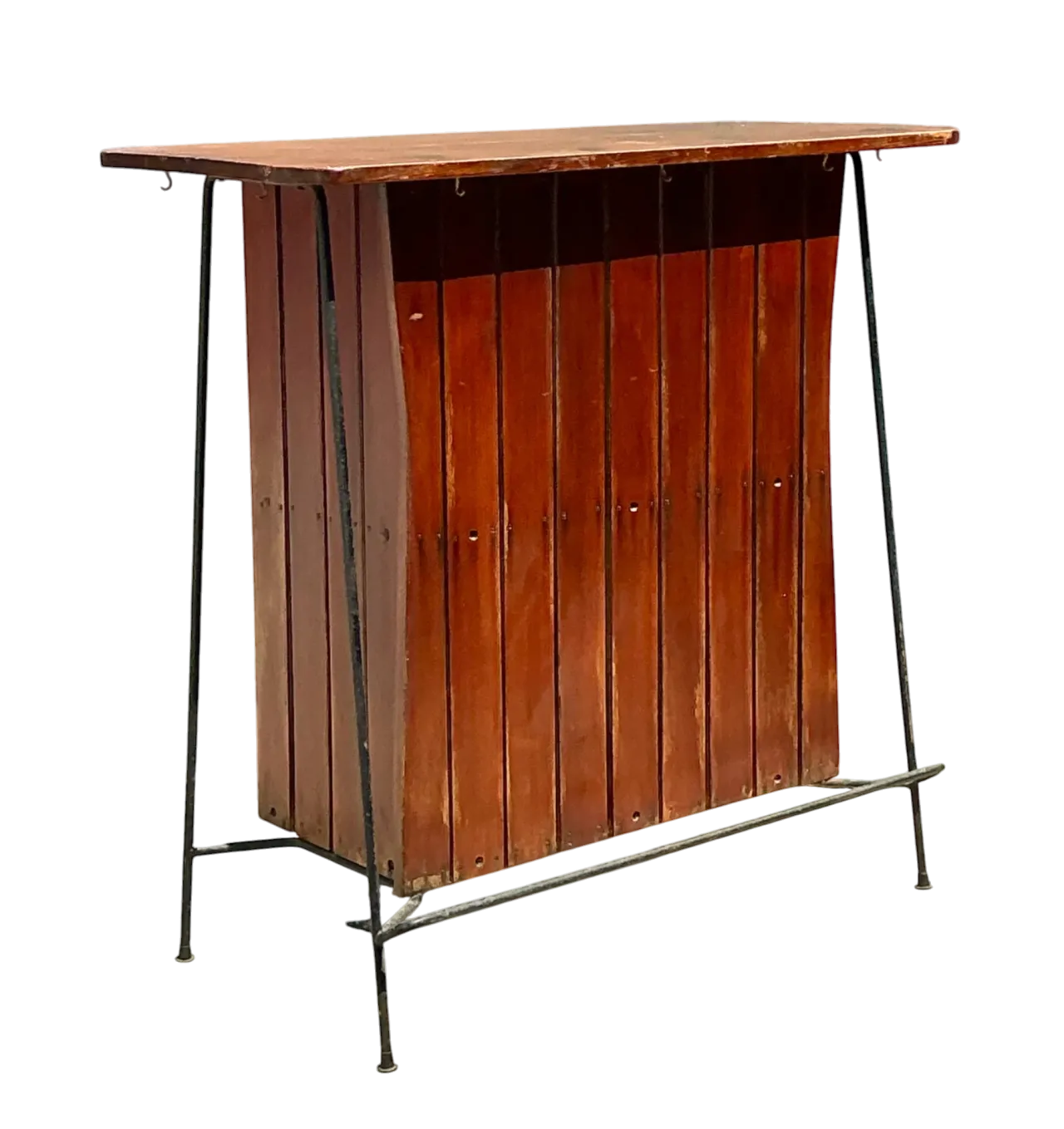 Vintage Mid-Century Modern Wood Bar