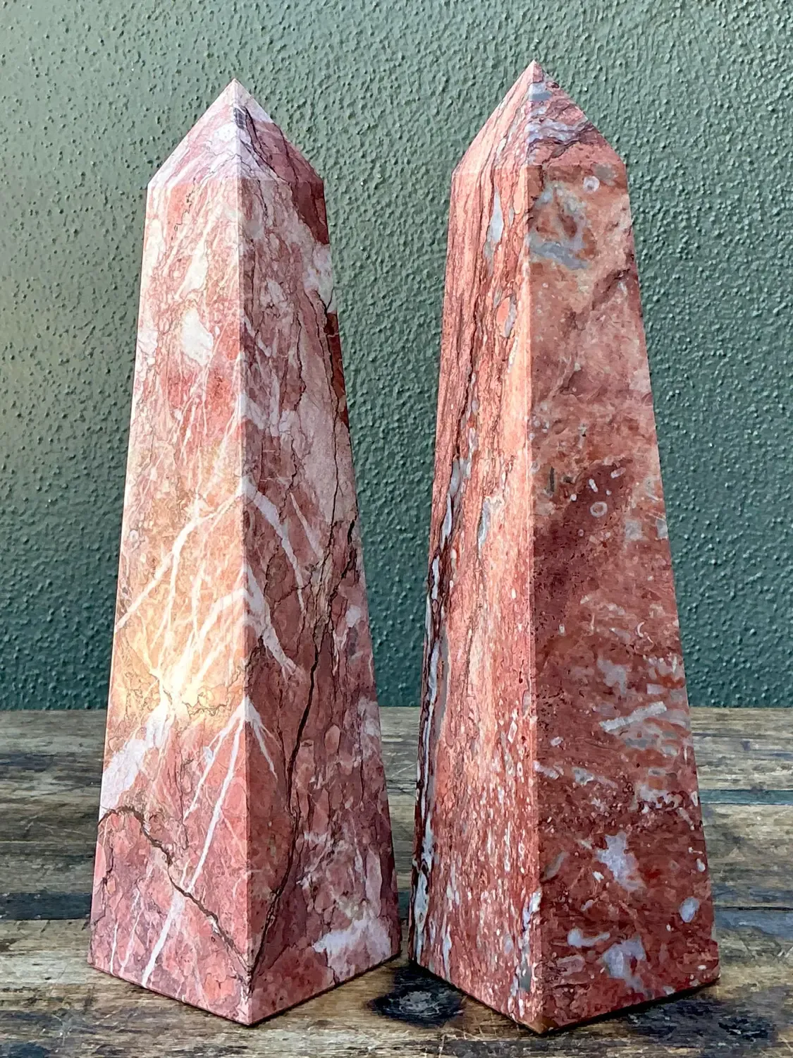 Vintage Minimalist Stone Obelisks - A Pair — additional photo 5