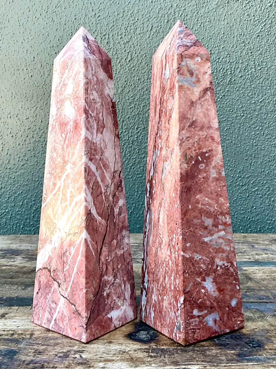 Vintage Minimalist Stone Obelisks - A Pair — additional photo 6