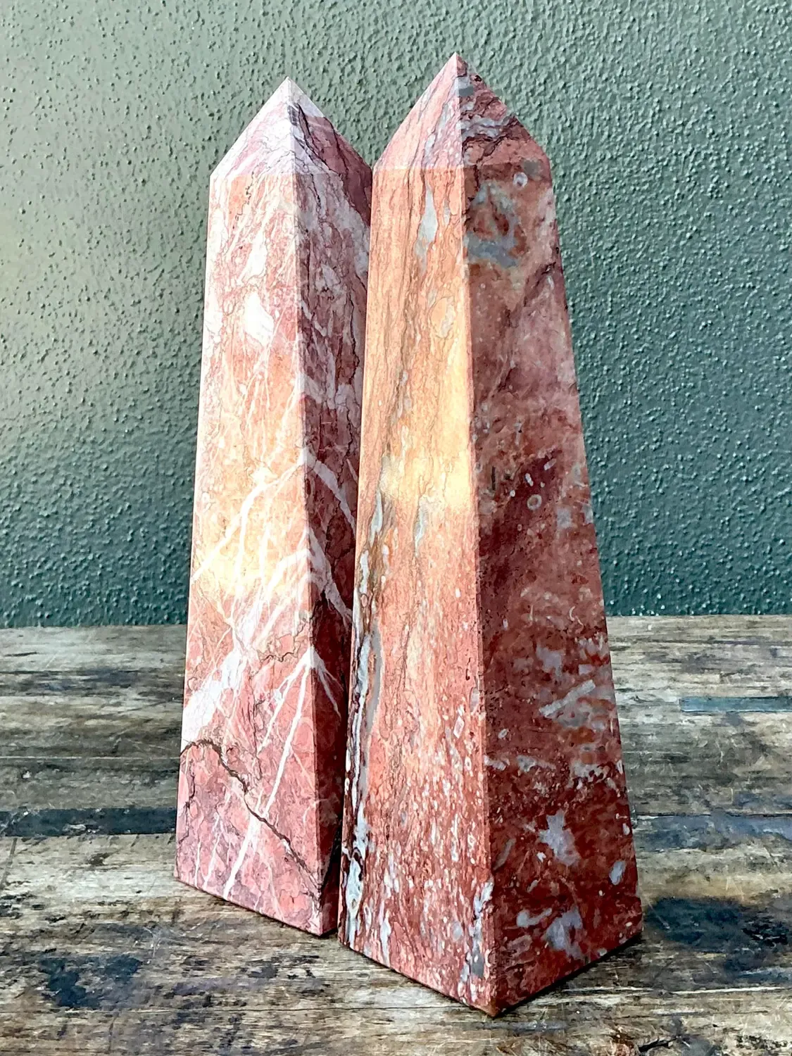 Vintage Minimalist Stone Obelisks - A Pair — additional photo 7