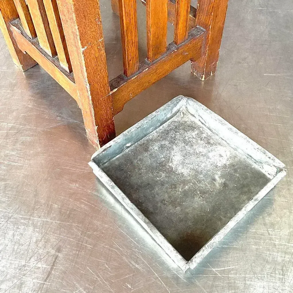 Vintage Mission Oak Umbrella Stand — additional photo 5
