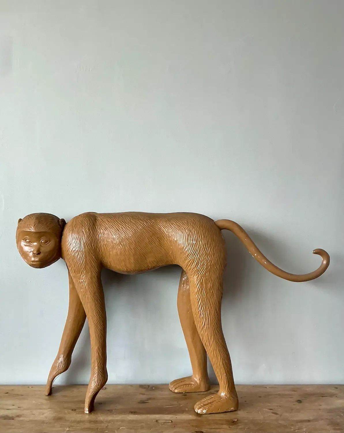 Vintage Molded Resin Monkey — additional photo 1