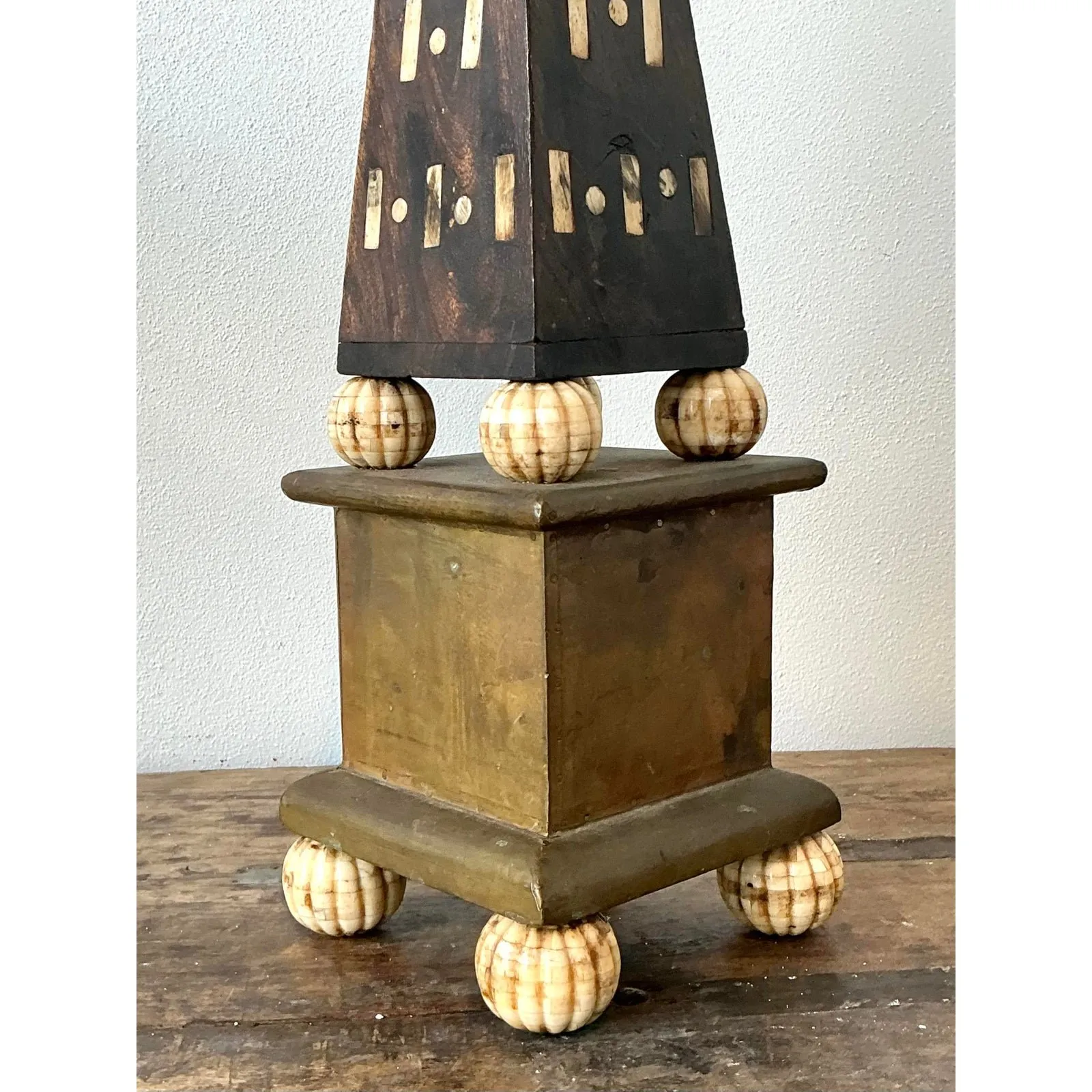 Vintage Monkey Inlay Obelisk — additional photo 5