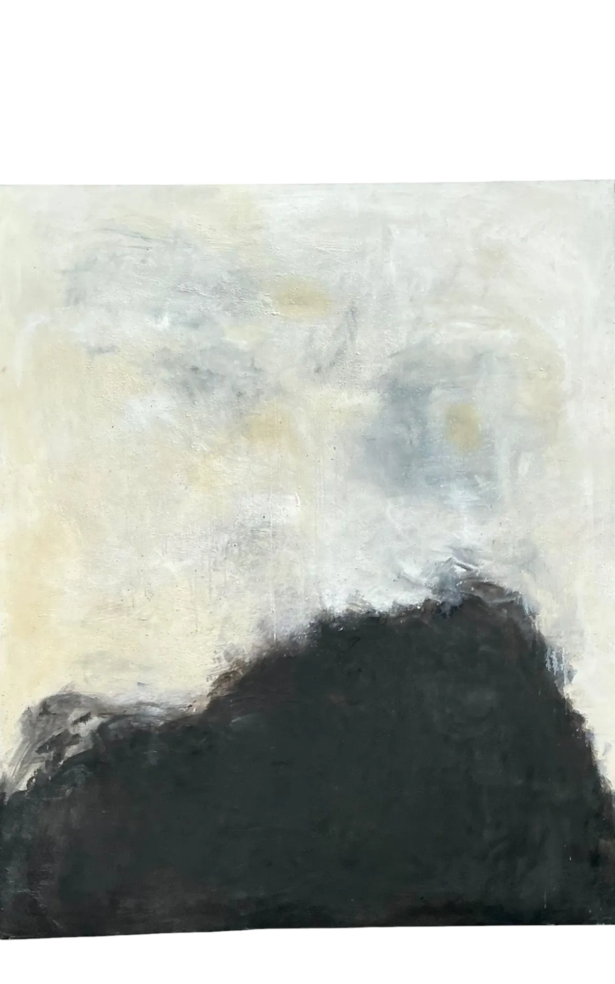 Vintage Monumental Abstract Oil On Canvas 