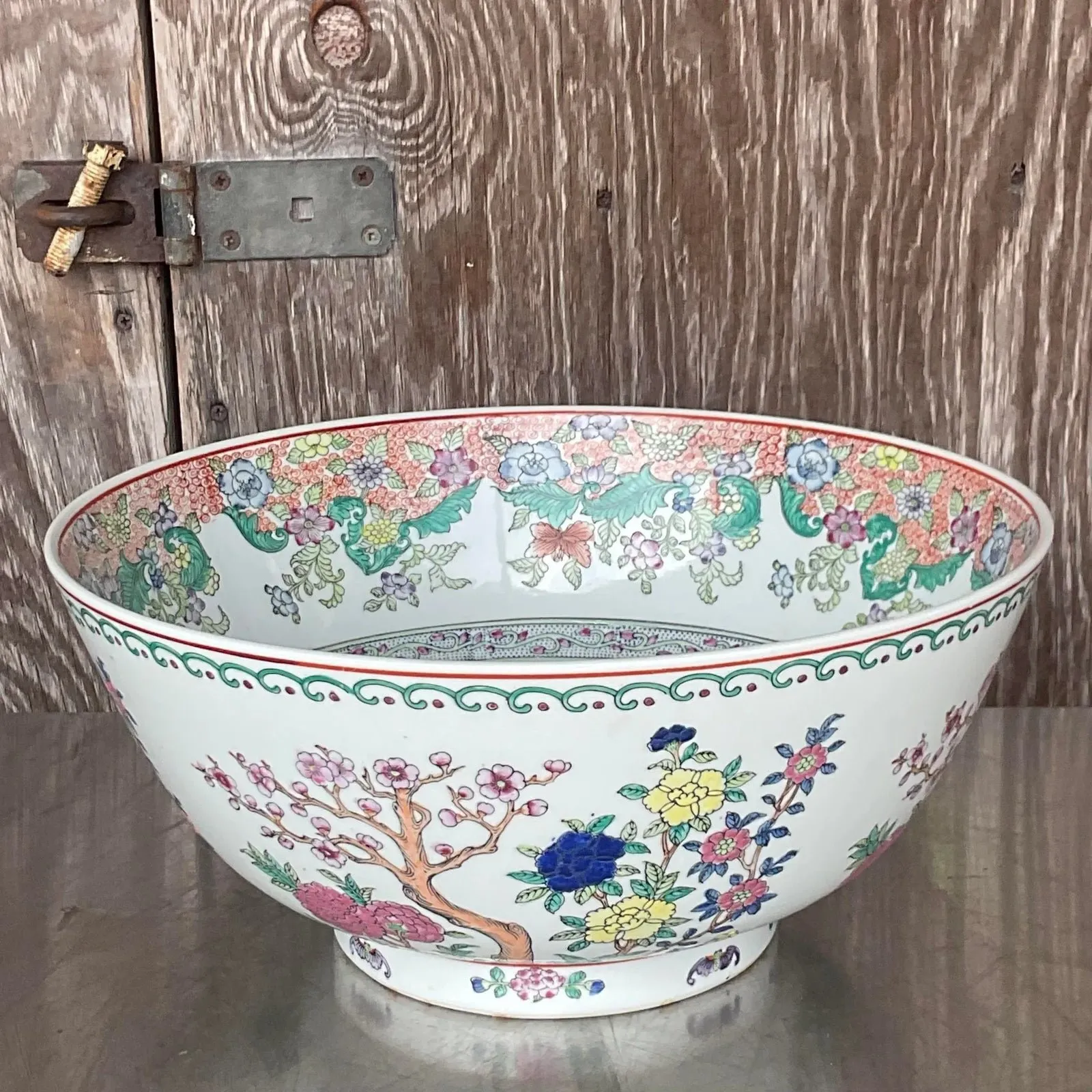 Vintage Monumental Boho Asian Bowl — additional photo 2