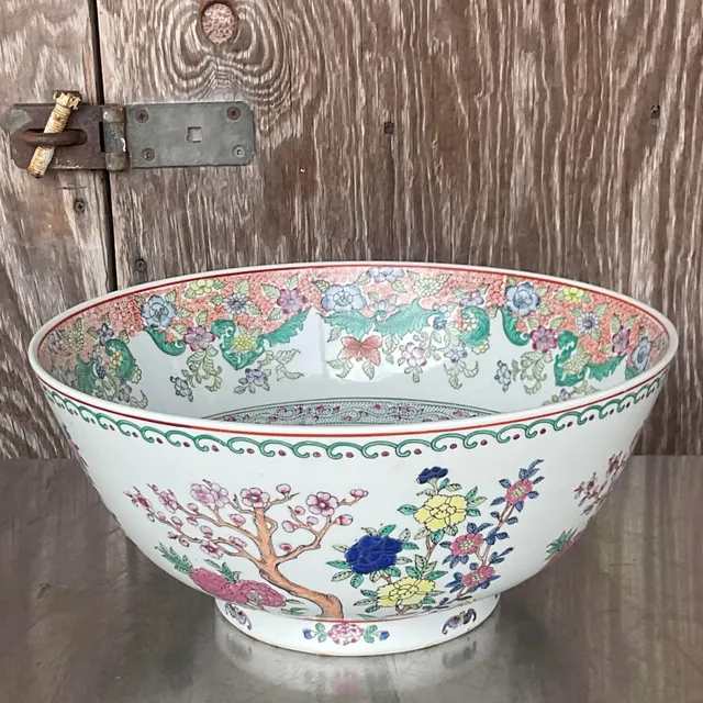 Vintage Monumental Boho Asian Bowl — additional photo 2