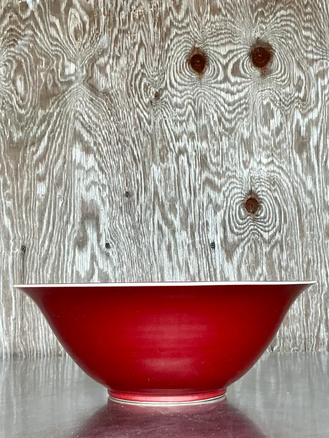 Vintage Monumental Boho Sang De Bouf Bowl — additional photo 1