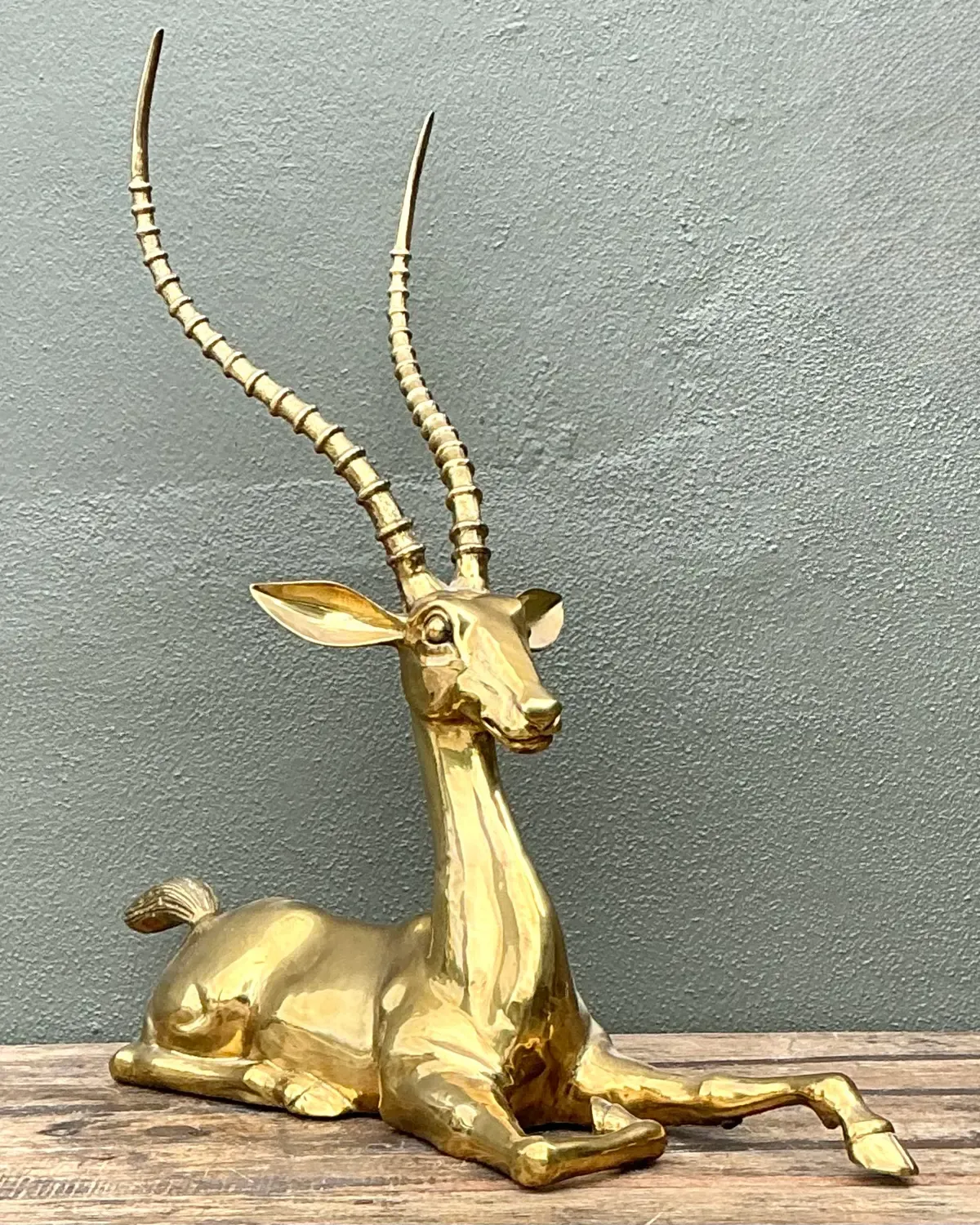 Vintage Monumental Brass Gazelle — additional photo 5