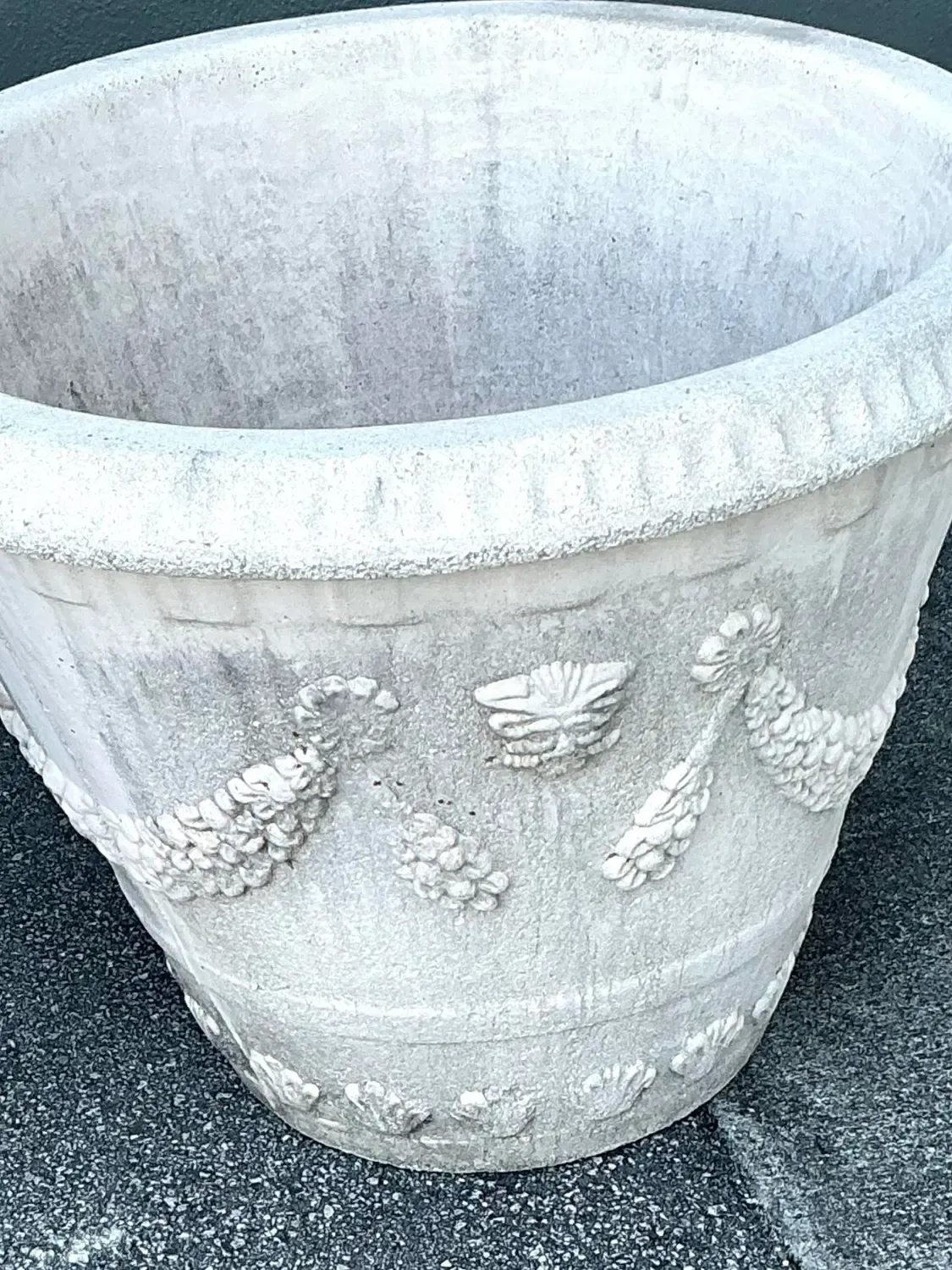 Vintage Monumental Cast Concrete Planters — additional photo 8
