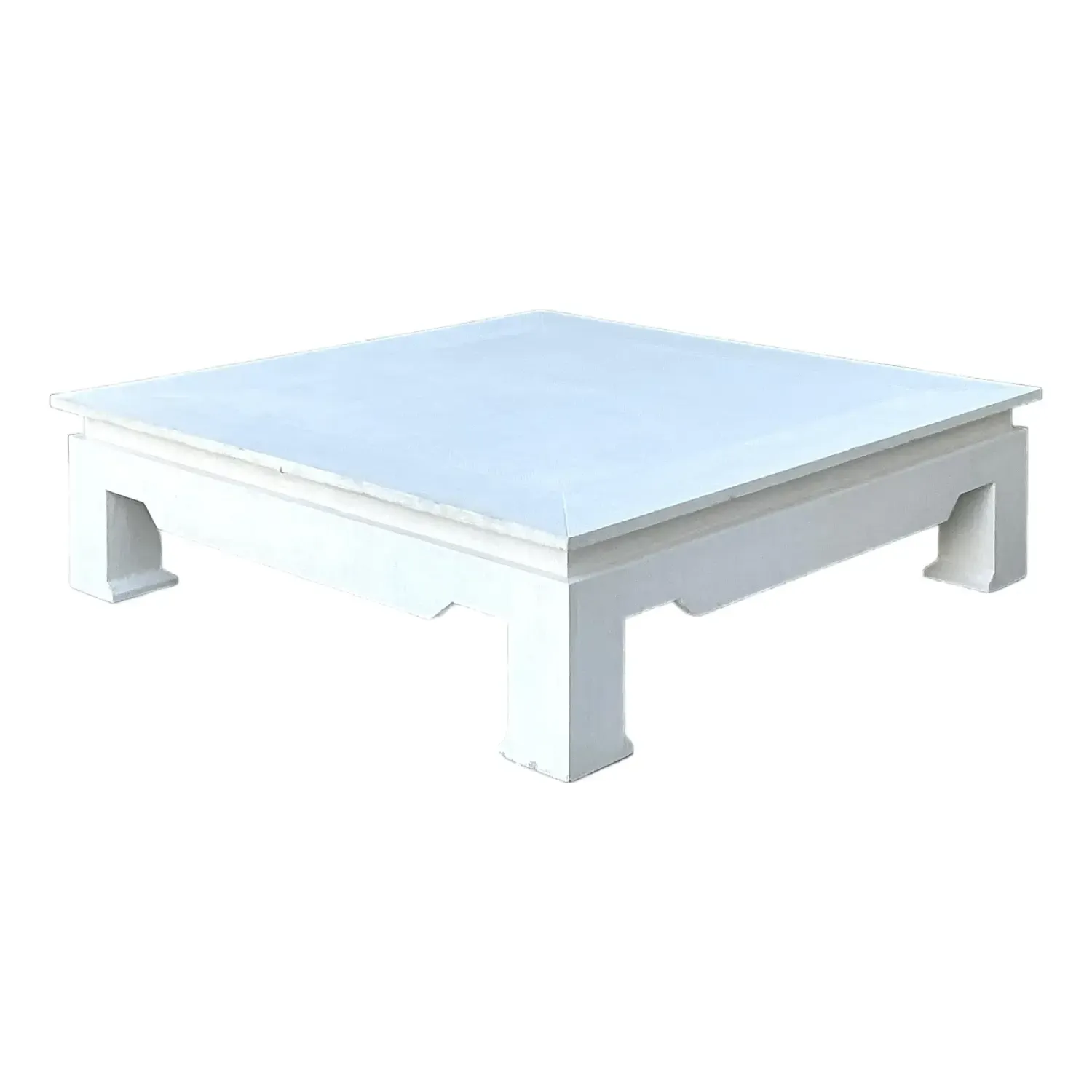 Vintage Monumental Grasscloth Coffee Table