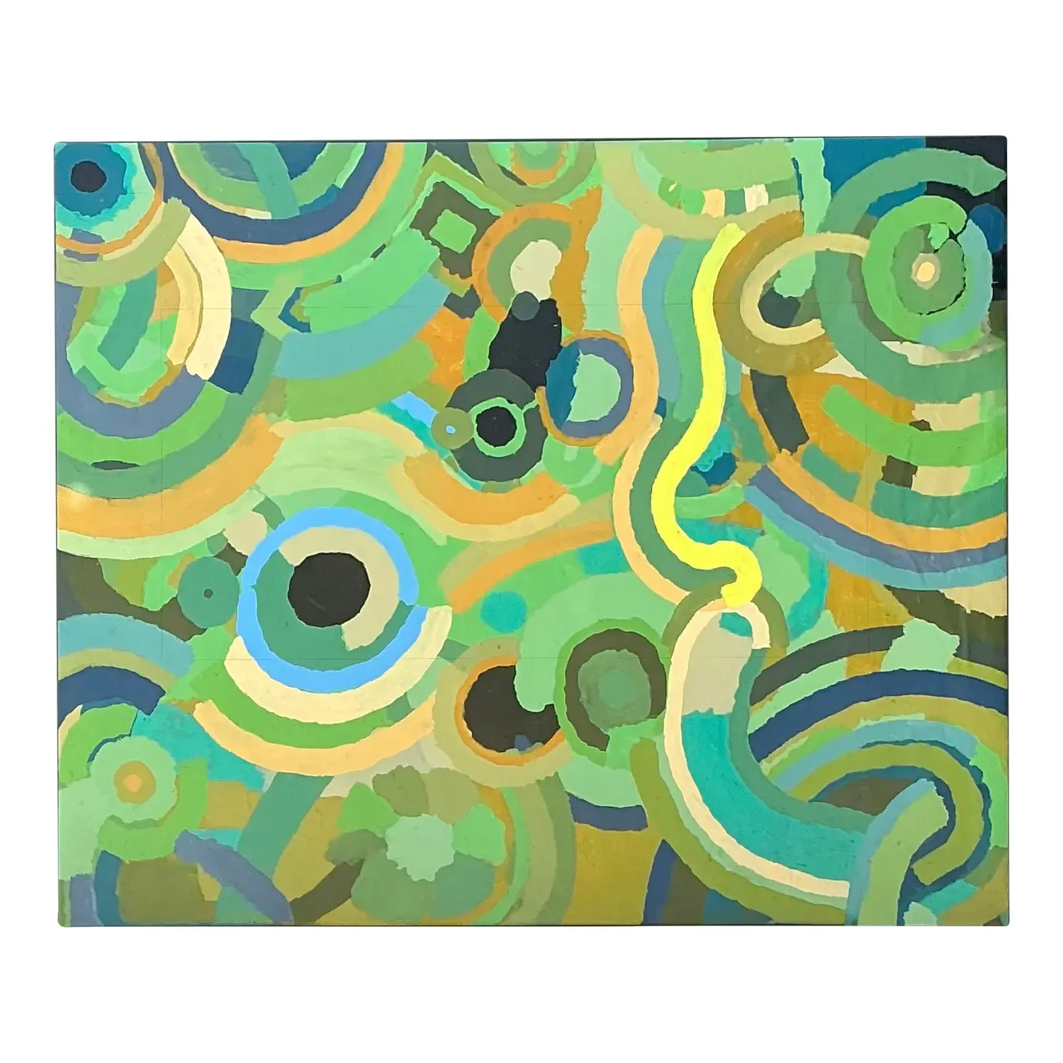 Vintage Monumental Original Abstract Oil on Canvas — additional photo 1