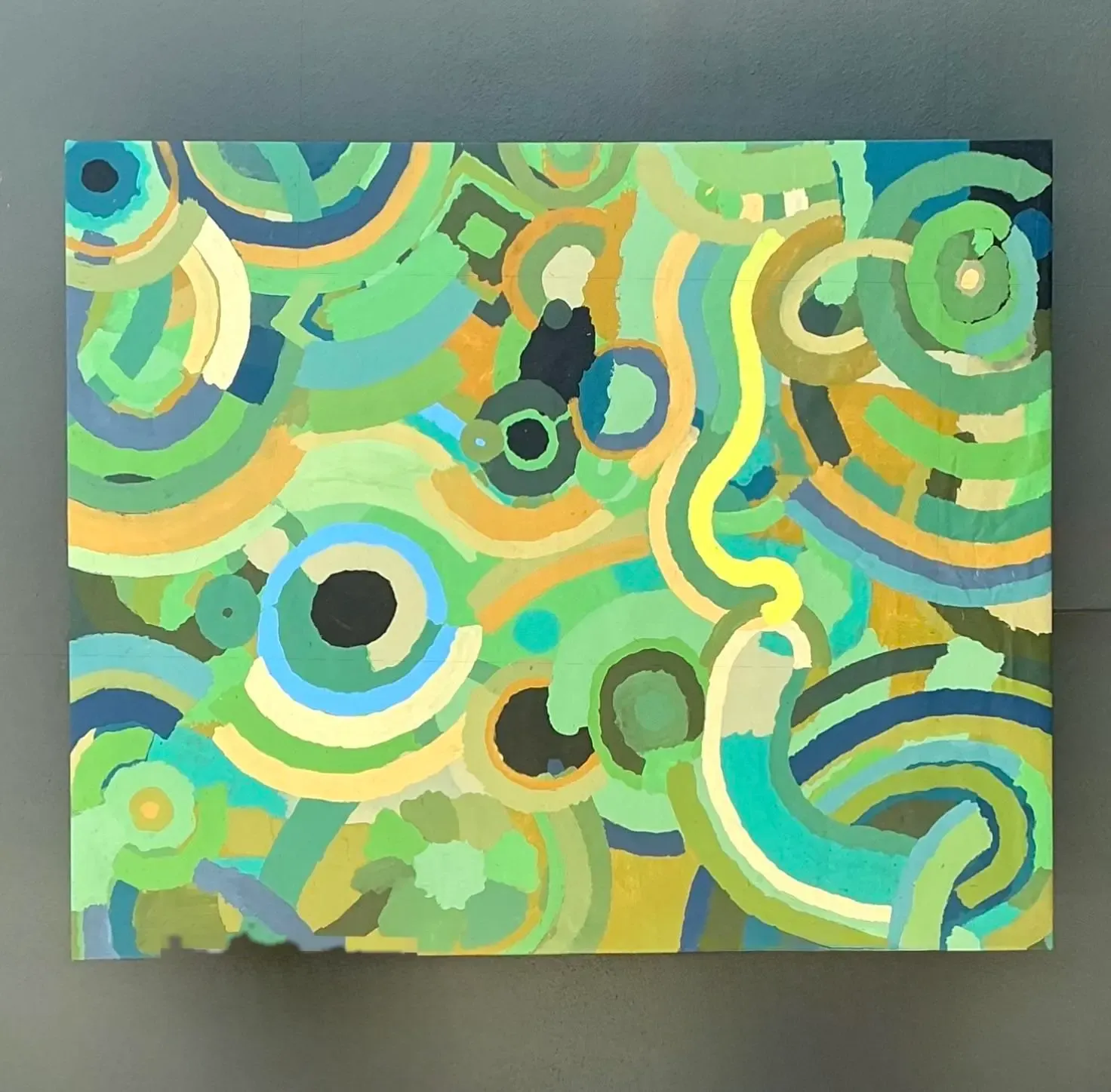 Vintage Monumental Original Abstract Oil on Canvas — additional photo 5
