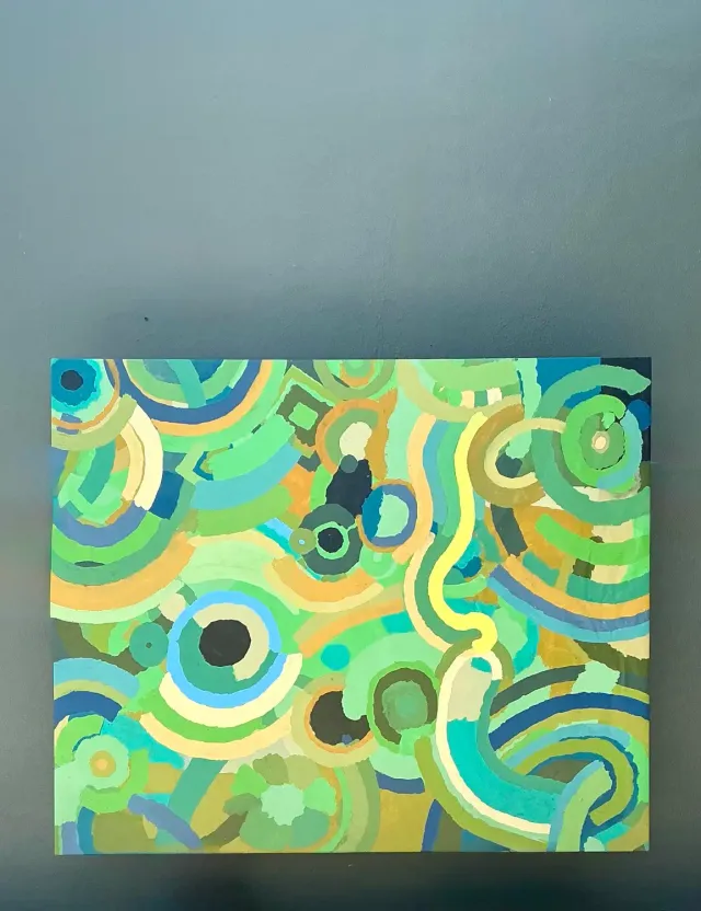 Vintage Monumental Original Abstract Oil on Canvas — additional photo 7