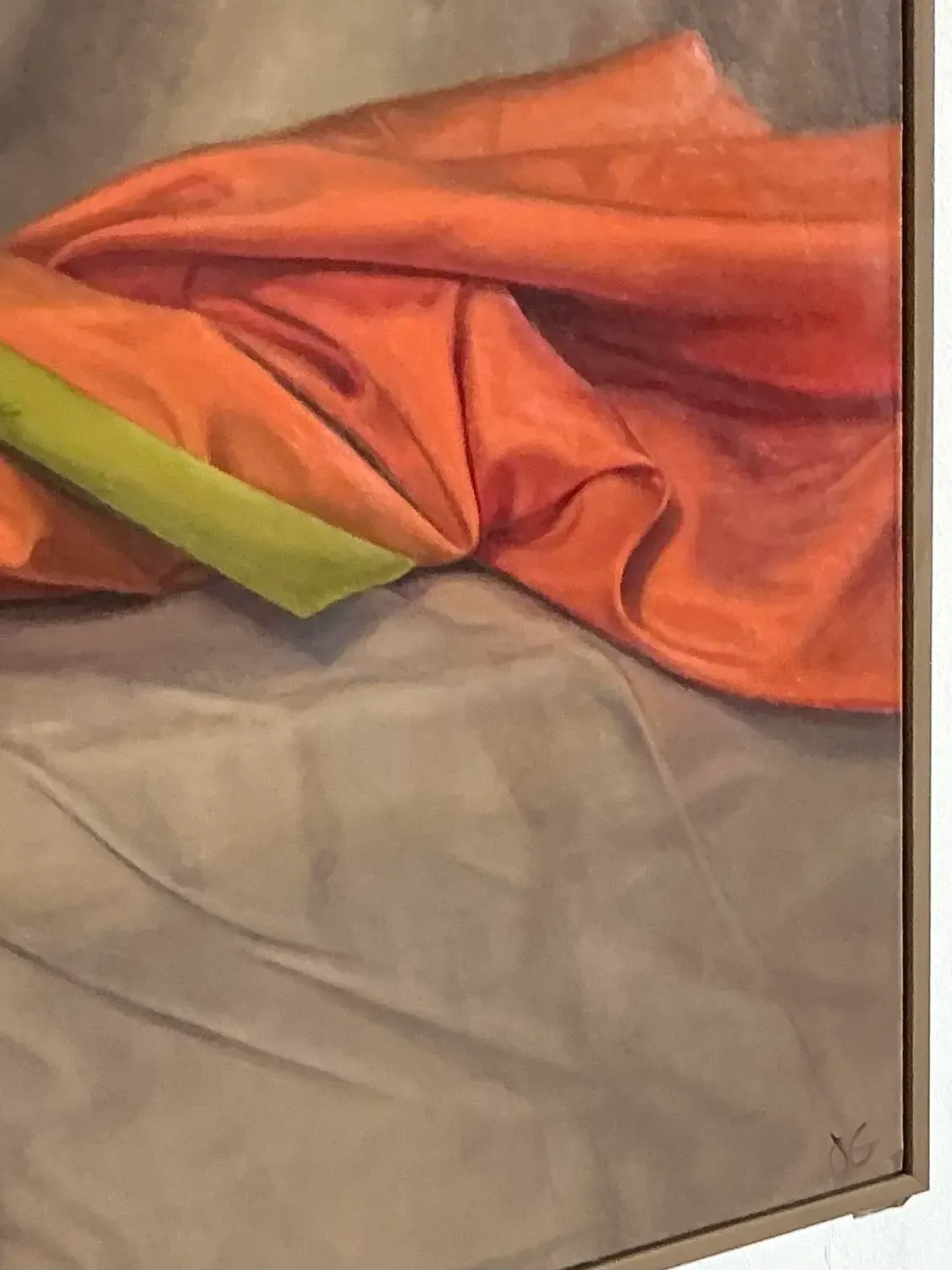 Vintage Monumental Original Oil Painting of Iris — additional photo 5