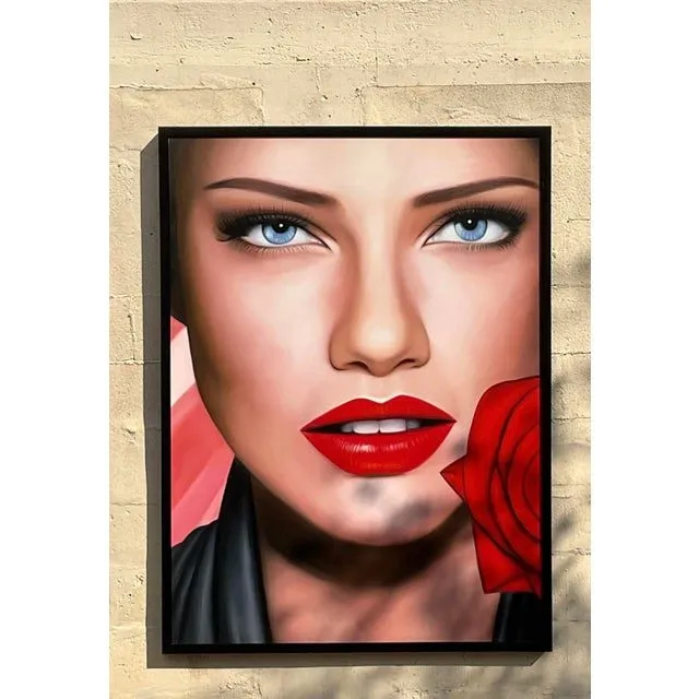 Vintage Monumental Original Oil Portrait on Canvas — additional photo 2