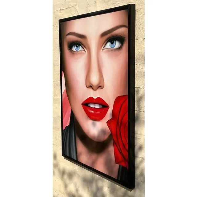 Vintage Monumental Original Oil Portrait on Canvas — additional photo 3
