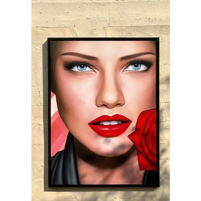 Vintage Monumental Original Oil Portrait on Canvas — additional photo 4