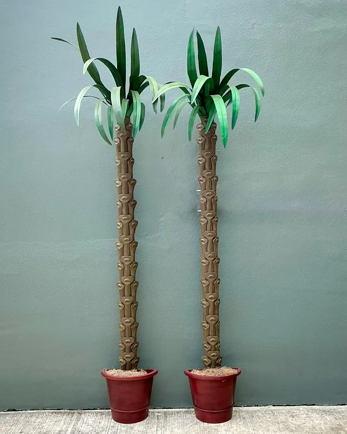 Vintage Monumental Punch Cut Palm Trees - A Pair — additional photo 3