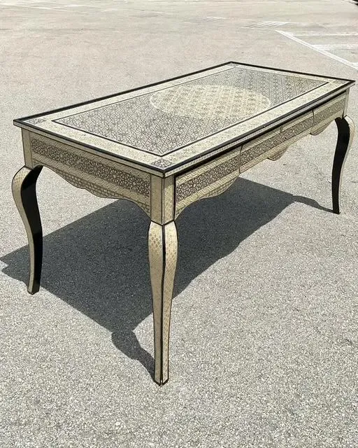 Vintage Moroccan Inlay Writing Desk — additional photo 3