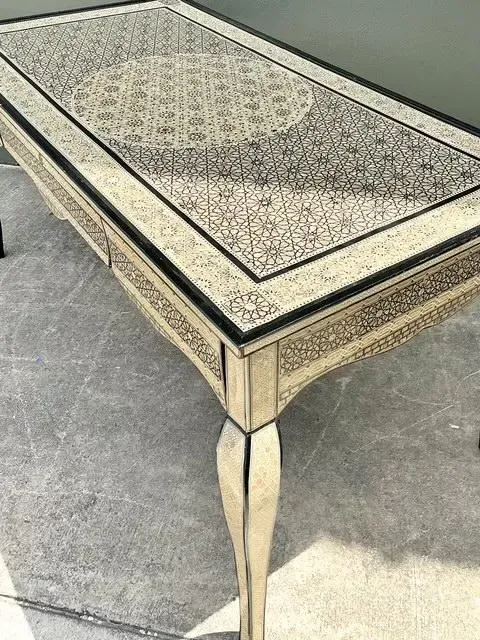 Vintage Moroccan Inlay Writing Desk — additional photo 2