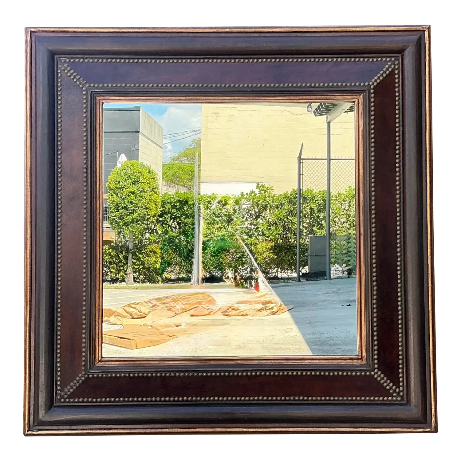 Vintage Nail Head Mirror — additional photo 1