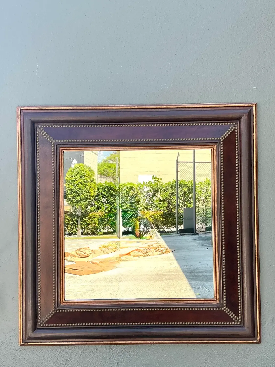 Vintage Nail Head Mirror — additional photo 3