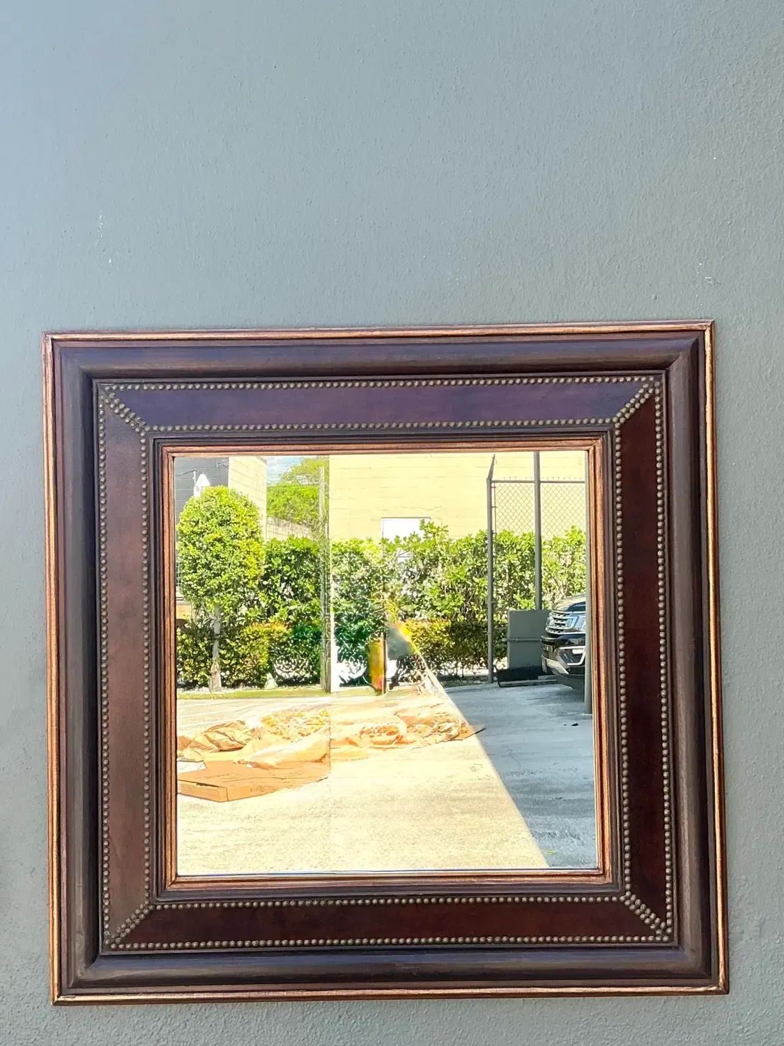 Vintage Nail Head Mirror — additional photo 5