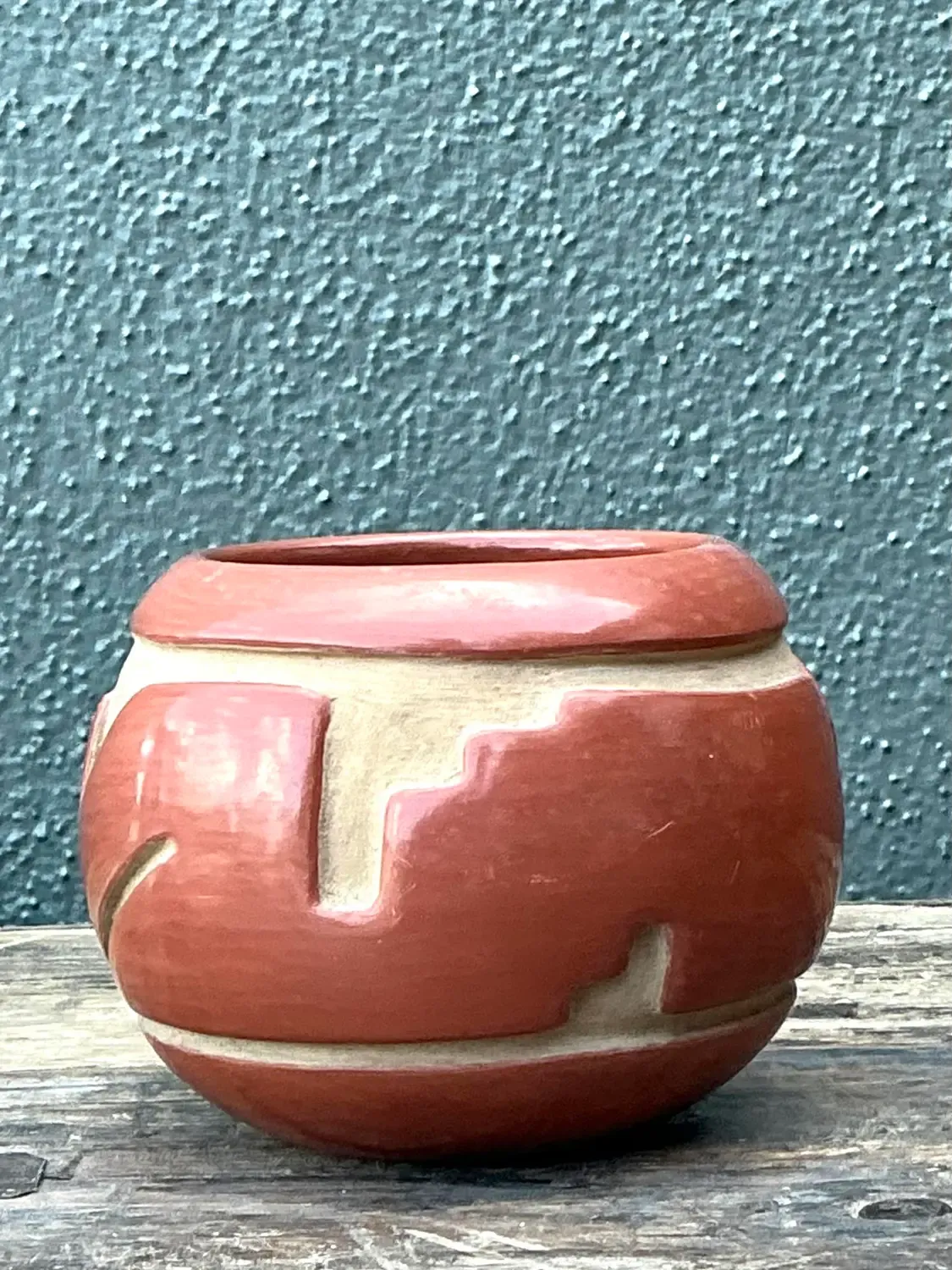 Vintage Native American Red Clay Original Pottery — additional photo 1